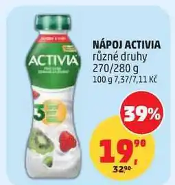 Penny Market NÁPOJ ACTIVIA různé druhy, 270/280 g nabídka