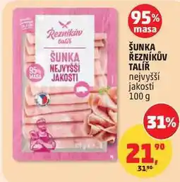 Penny Market ŠUNKA ŘEZNÍKŮV TALÍŘ nejvyšší jakosti nabídka