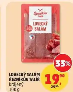 Penny Market LOVECKÝ SALÁM ŘEZNÍKŮV TALÍŘ krájený nabídka