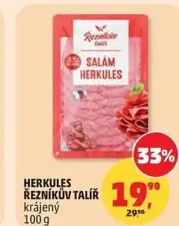 Penny Market HERKULES ŘEZNÍKŮV TALÍŘ krájený nabídka
