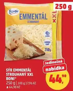 Penny Market SÝR EMMENTÁL STROUHANÝ XXL BONI nabídka
