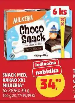 Penny Market SNACK MED, WITH COCCA KAKAO XXL MILKERIA, 6x 28 nabídka
