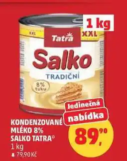 Penny Market Tatra KONDENZOVANÉ MLÉKO 8% nabídka