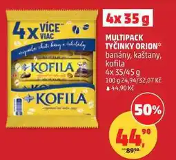 Penny Market MULTIPACK TYČINKY ORION banány, kaštany, kofila, 4x 35/45 g nabídka