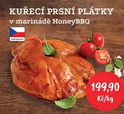 RABBIT řeznictví KUŘECÍ PRSNÍ PLÁTKY v marinádě HoneyBBQ Ceské potravina nabídka