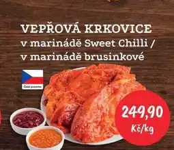 RABBIT řeznictví VEPŘOVÁ KRKOVICE v marinádě Sweet Chilli / v marinádě brusinkové nabídka