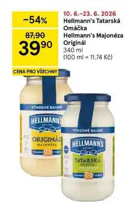 Tesco Hellmann's Tatarská Omáčka nabídka