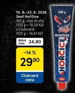 Tesco Senf Hořčice, 180 g, více druhů nabídka
