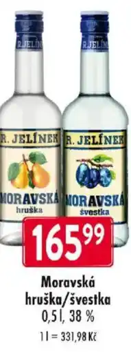 Qanto Moravská hruška/švestka, 38 % nabídka