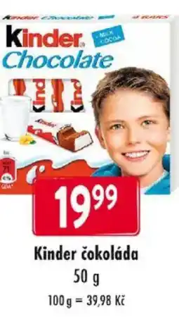 Qanto Kinder čokoláda nabídka