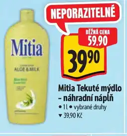 Albert Mitia Tekuté mýdlo náhradní náplň nabídka