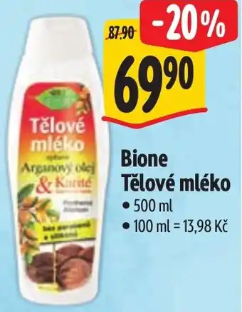 Albert Bione Tělové mléko nabídka