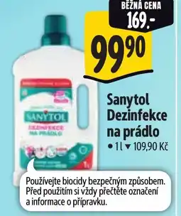 Albert Sanytol Dezinfekce na prádlo nabídka