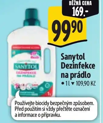 Albert Sanytol Dezinfekce na prádlo nabídka