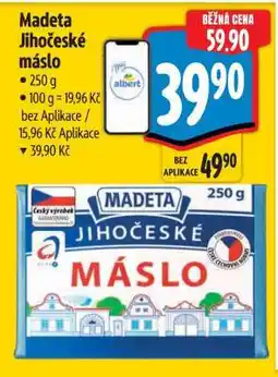 Albert Madeta Jihočeské máslo nabídka