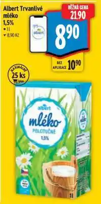 Albert Albert Trvanlivé mléko 1,5 nabídka