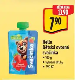 Albert Hello Dětská ovocná svačinka nabídka