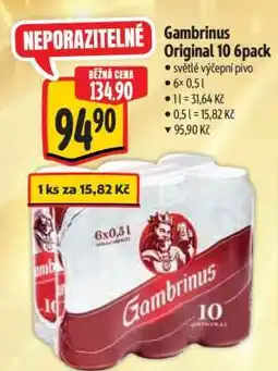 Albert Gambrinus Originál 10 6pack nabídka