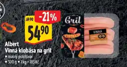 Albert Albert Vinná klobása na gril nabídka