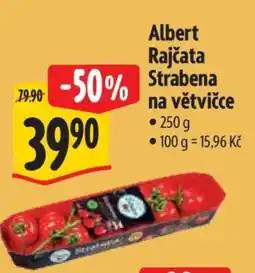 Albert Albert Rajčata Strabena na větvičce nabídka