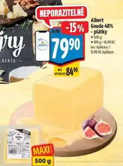 Albert Albert Gouda 48% - plátky nabídka