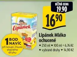 Albert Lipánek mléko ochucené nabídka