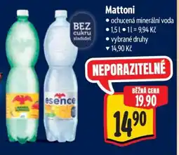 Albert Mattoni • ochucená minerální voda nabídka