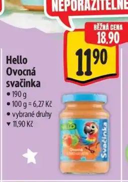 Albert Hello Ovocná svačinka nabídka