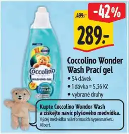 Albert Coccolino Wonder Wash Prací gel nabídka