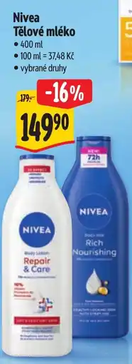 Albert Nivea Tělové mléko nabídka