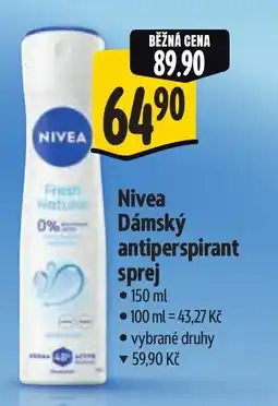 Albert Nivea Dámský antiperspirant sprej nabídka