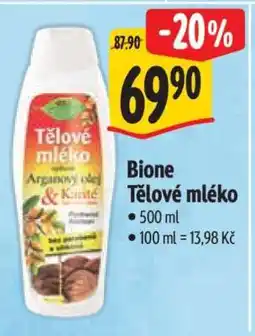 Albert Bione Tělové mléko nabídka