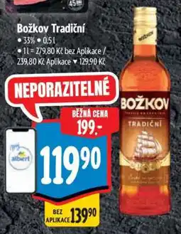 Albert Božkov Tradiční nabídka