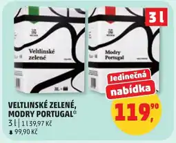 Penny Market Veltlinské zelené, modry portugal nabídka
