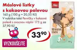 CBA Máslové lístky s kakaovou polevou nabídka