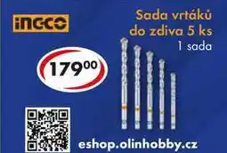 CBA Sada vrtáků do zdiva 5 ks nabídka