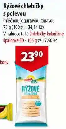 CBA Rýžové chlebíčky s polevou nabídka