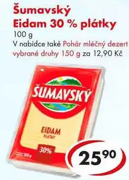 CBA Šumavský Eidam 30% plátky nabídka