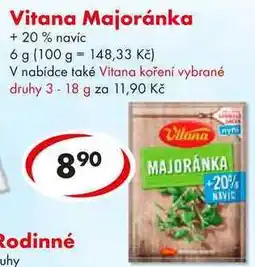 CBA Vitana Majoránka + 20% navíc, 6 g nabídka