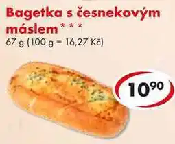 CBA Bagetka s česnekovým máslem nabídka