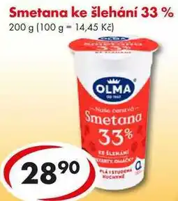 CBA Smetana ke šlehání 33% nabídka