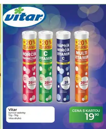 Tamda Foods Vitar šumivé tabletky 72g-76g nabídka