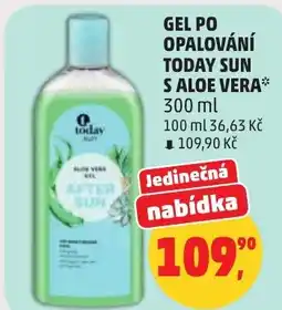 Penny Market Gel po opalování today sun s aloe vera nabídka