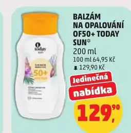 Penny Market Balzám na opalování of50+ today sun nabídka