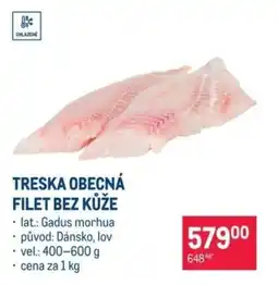 Makro Treska obecná filet bez kůže nabídka