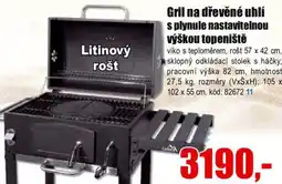 EVA Gril na dřevěné uhlí s plynule nastavitelnou výškou topeniště nabídka