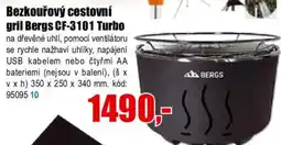 EVA Bezkouřový cestovní gril Bergs CF-3101 Turbo nabídka