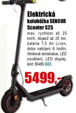 EVA Elektrická koloběžka SENCOR Scooter S25 nabídka