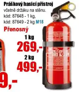 EVA Práškový hasicí přístroj nabídka