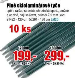 EVA Plné sklolaminátové tyče nabídka